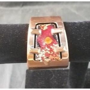 Mid Century Modern Abstract Copper Cuff